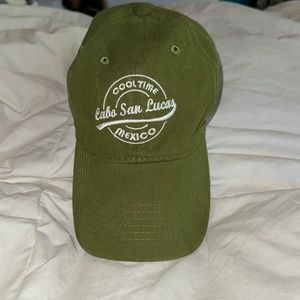 NEVER WORN Olive Green Cabo San Lucas Baseball Hat